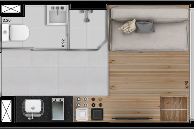 menor apartamento do mundo