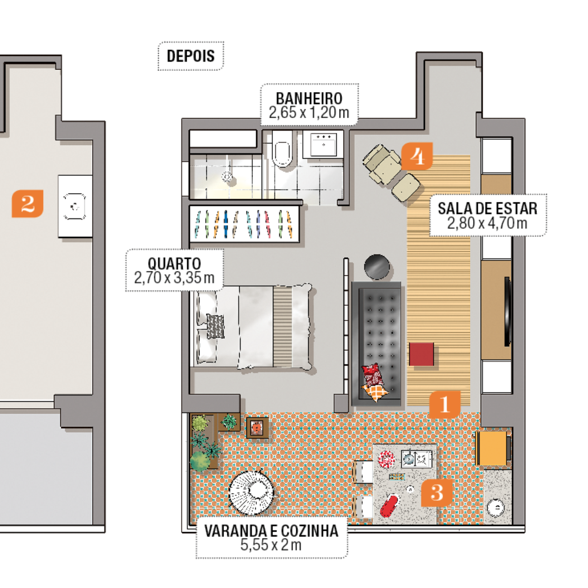 Microapartamento 20m²
