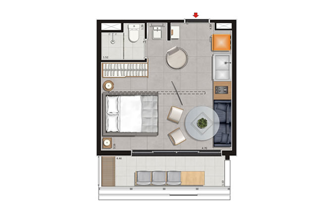 mini apartamento 30m2