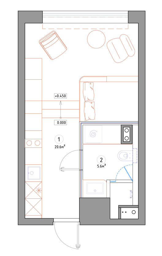 apartamento para estudante 30m2