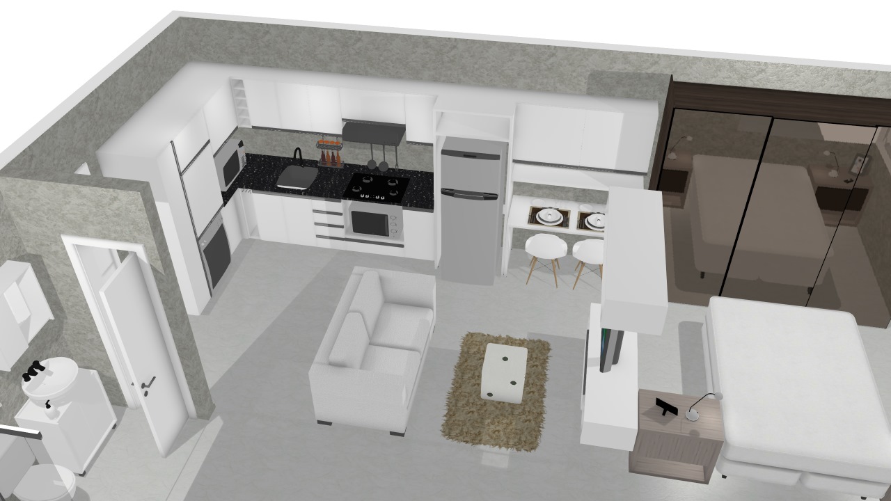 apartamento 30m2 antes e depois