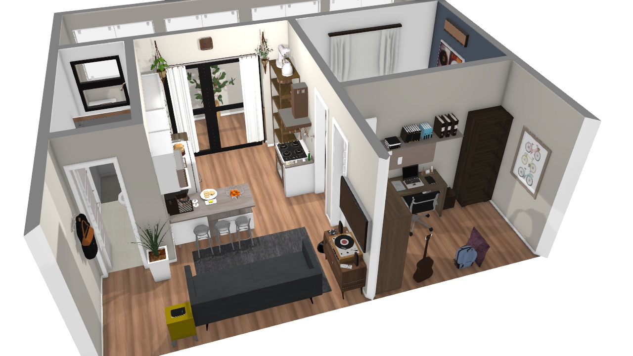 Apartamento 35m2 com 2 quartos