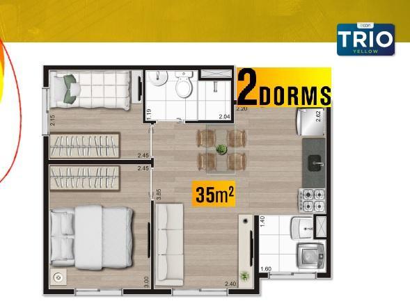 Custo mobiliar apartamento 35m2