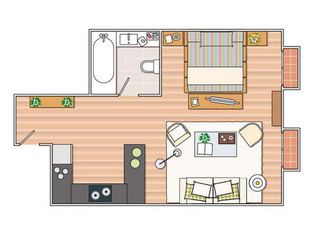 Apartamento 35m2 com sacada
