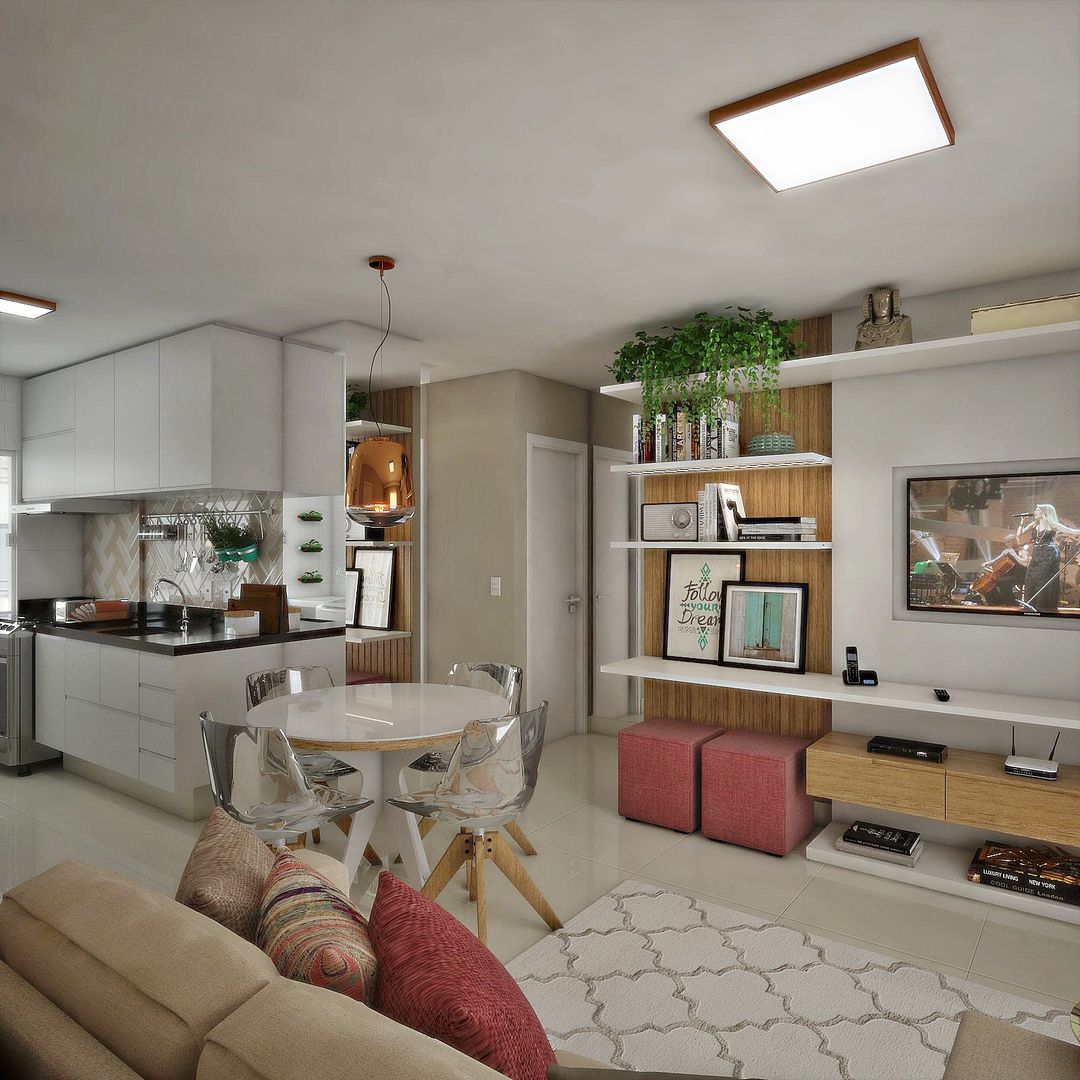 apartamento 40m2 integrado