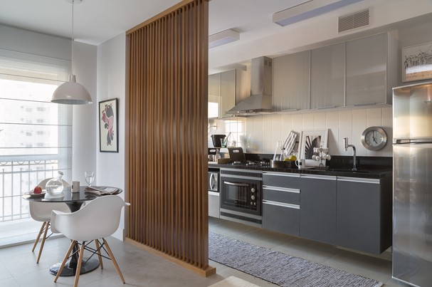 apartamento 45m² decorado moderno