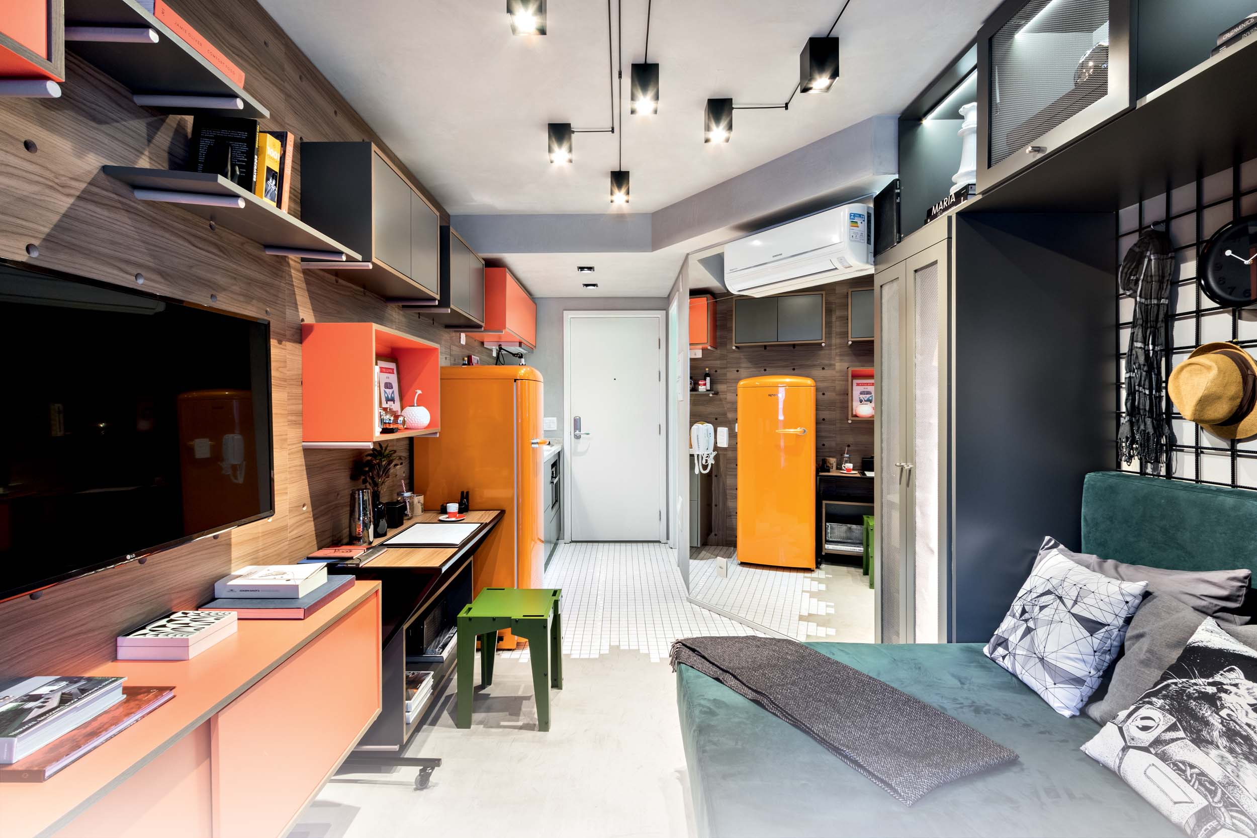 apartamento 45m² decorado planejado