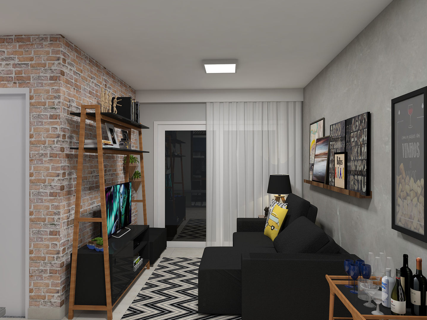 apartamento 45m2 decorado pinterest