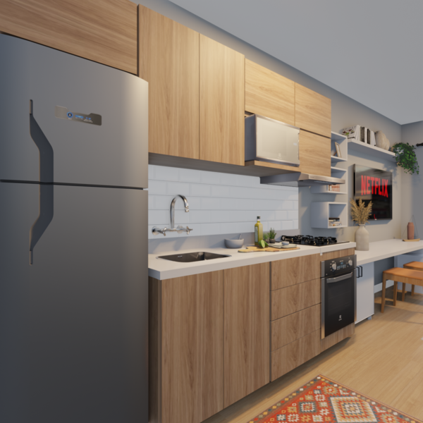 apartamento 45m2 decorado barato
