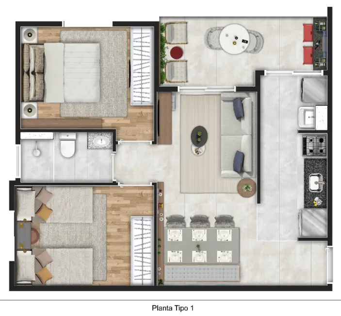 apartamento 50m2 reformado