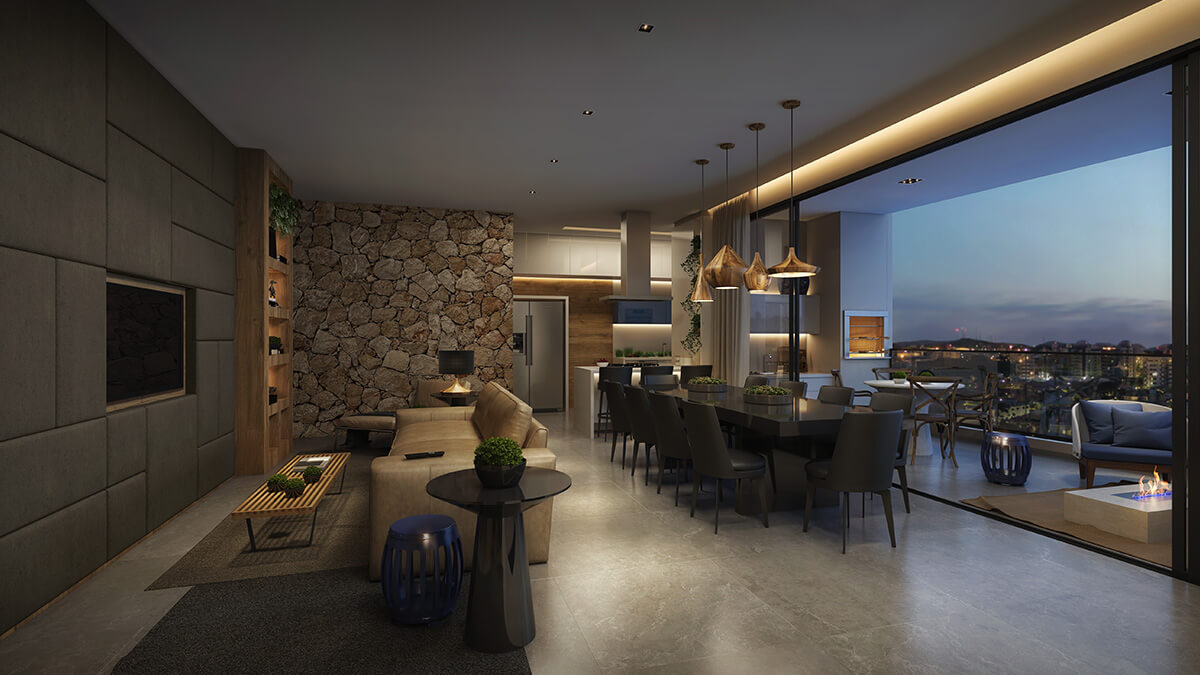 apartamento com acabamentos nobres