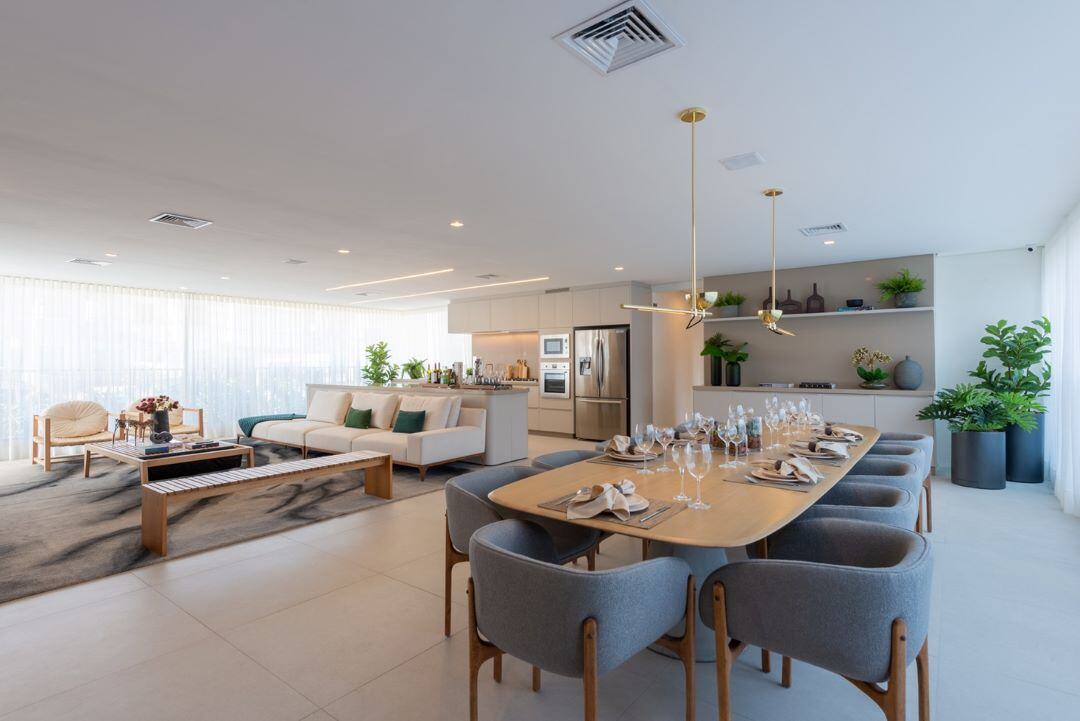 apartamento com cozinha americana planejada