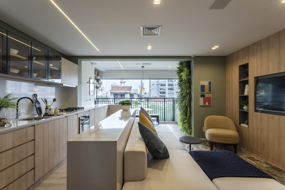 apartamento conceito aberto decoração