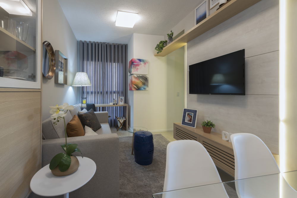 apartamento 50m2 moderno decorado