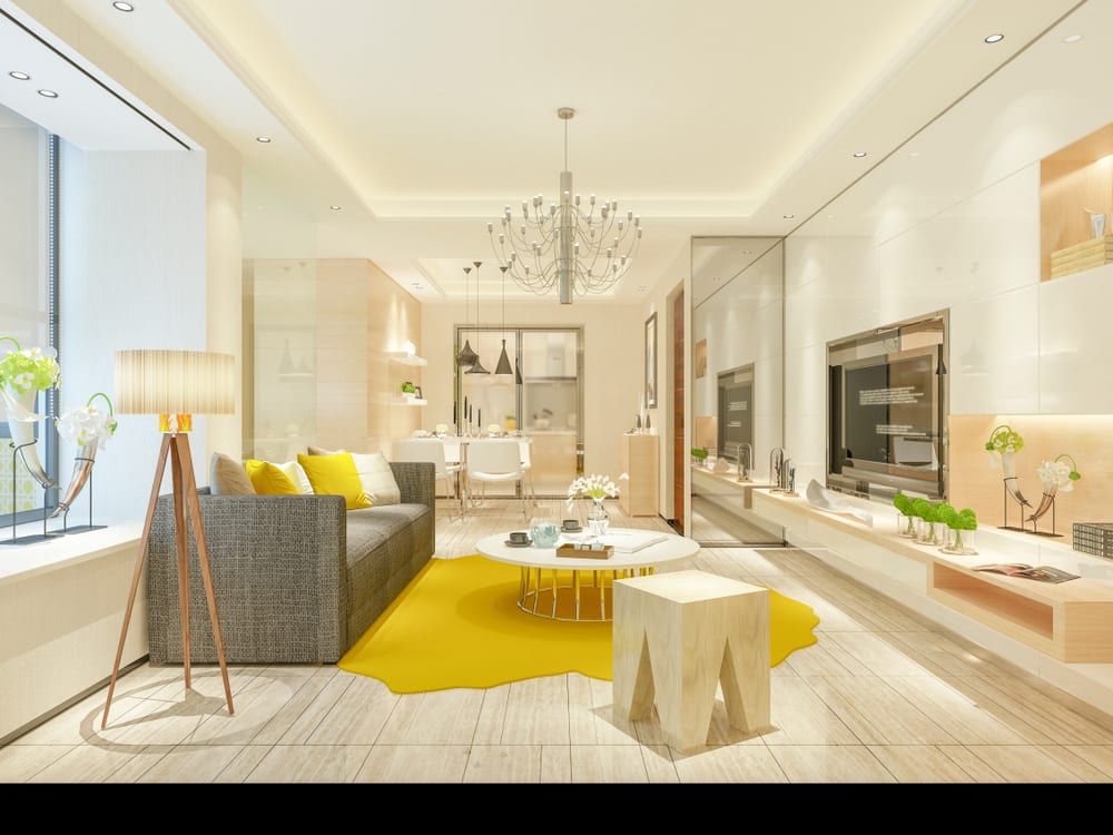 design de interiores apartamento compacto luxo