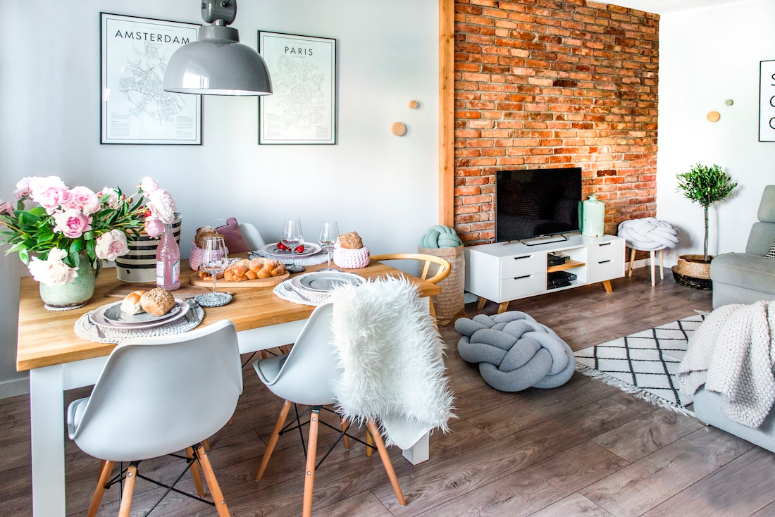 apartamento escandinavo pequeno