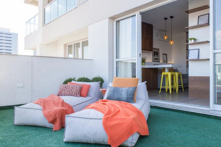 Apartamento garden com horta