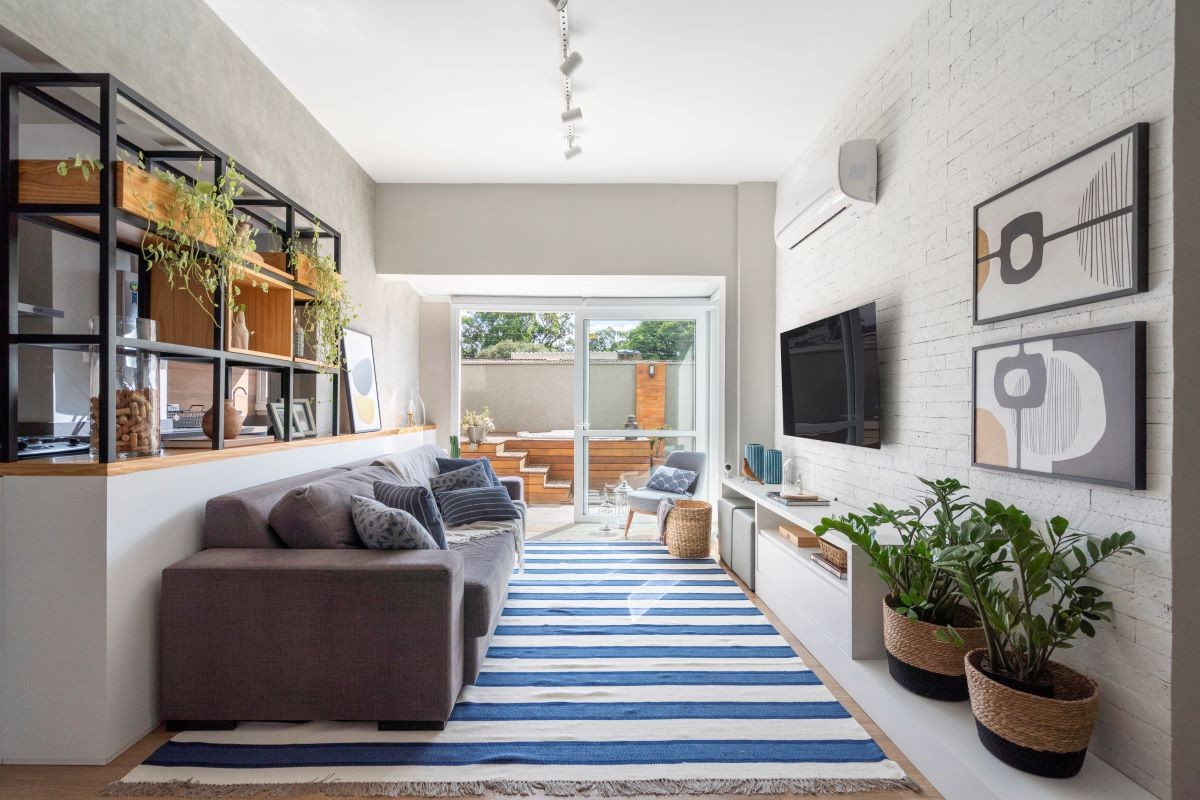Apartamento garden pequeno decoração