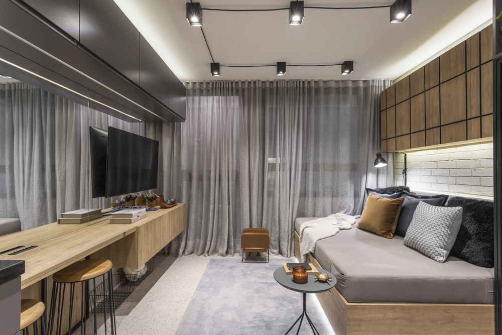 apartamento industrial com ferro