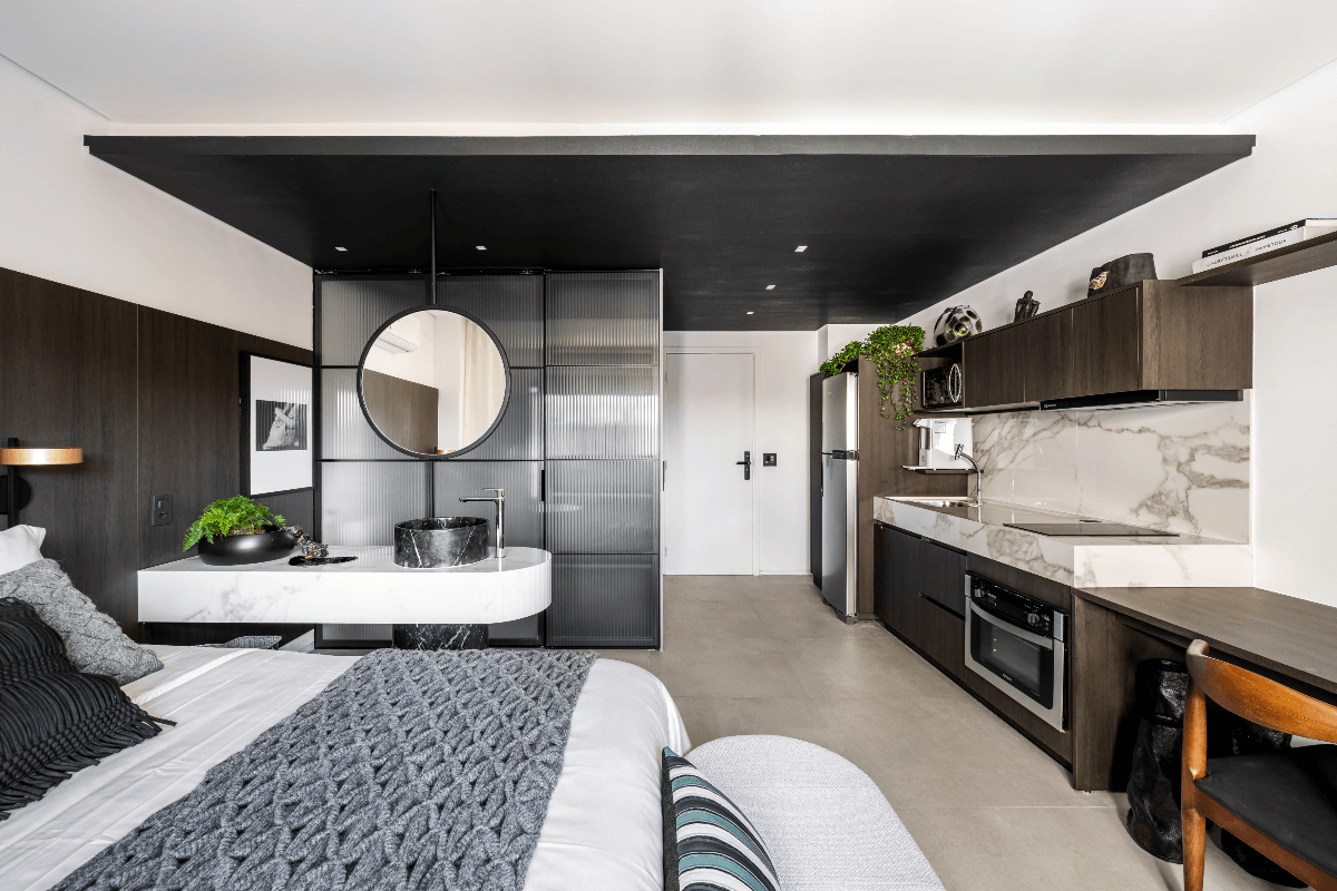 apartamento jovem com pouco espaço