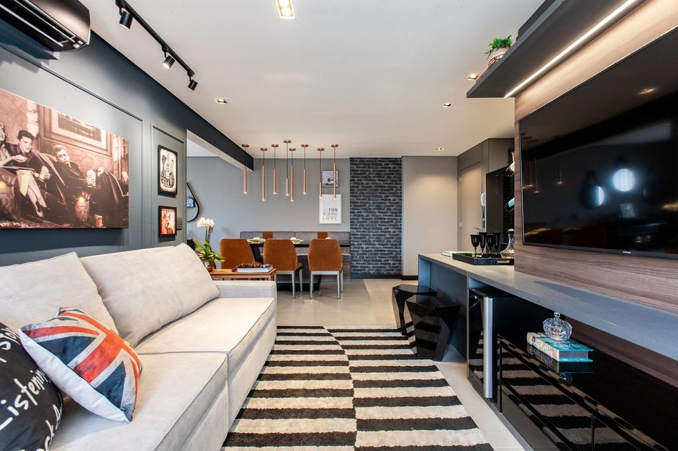 apartamento masculino minimalista