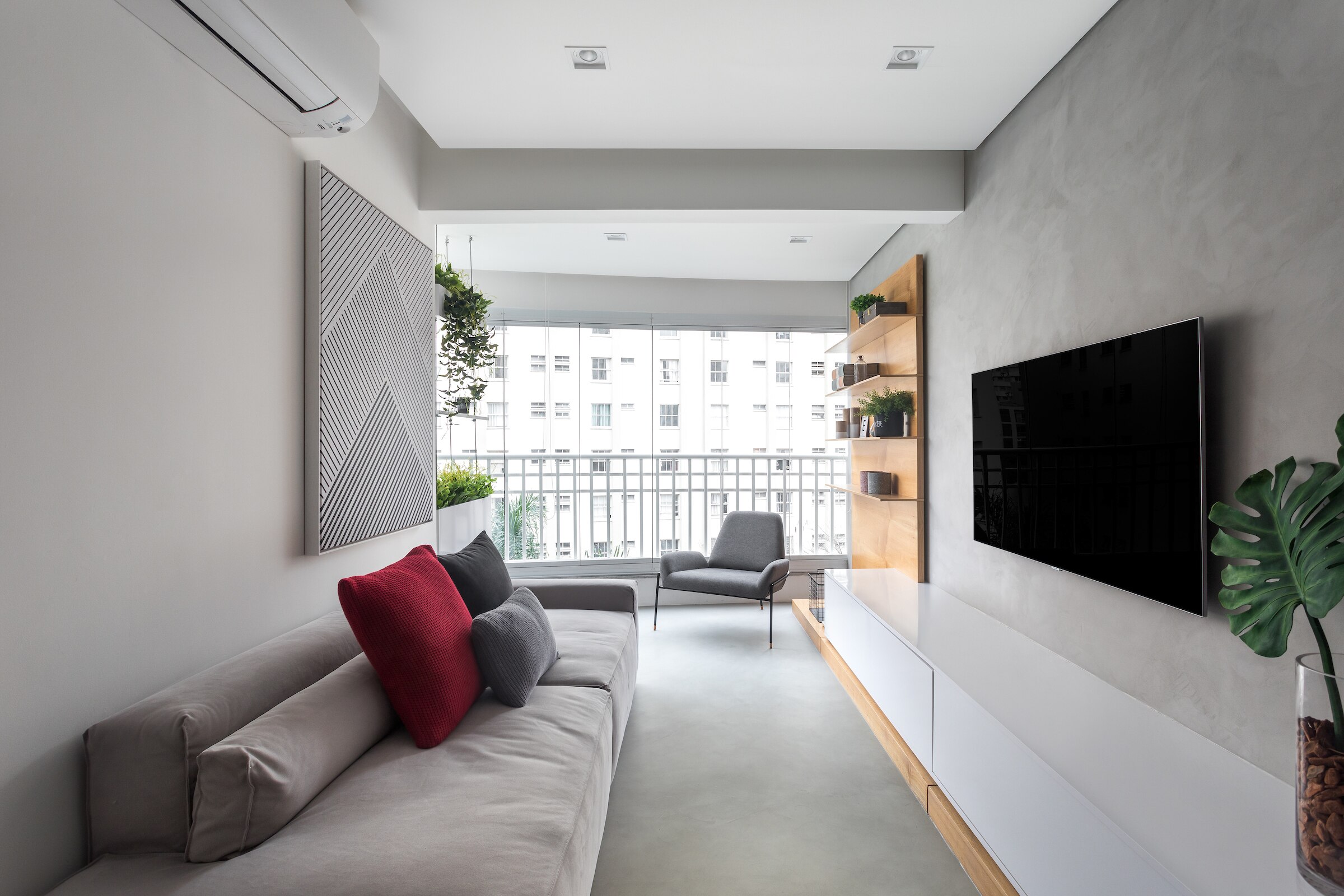 decoração minimalista sala
