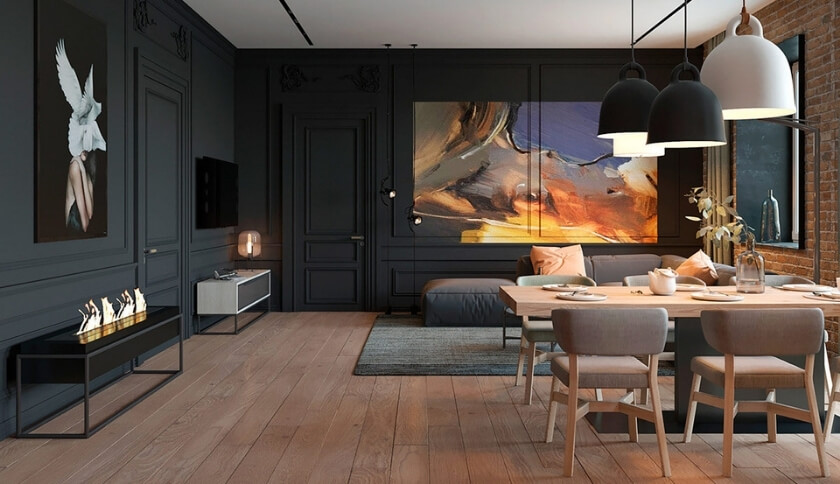 cores para apartamento minimalista