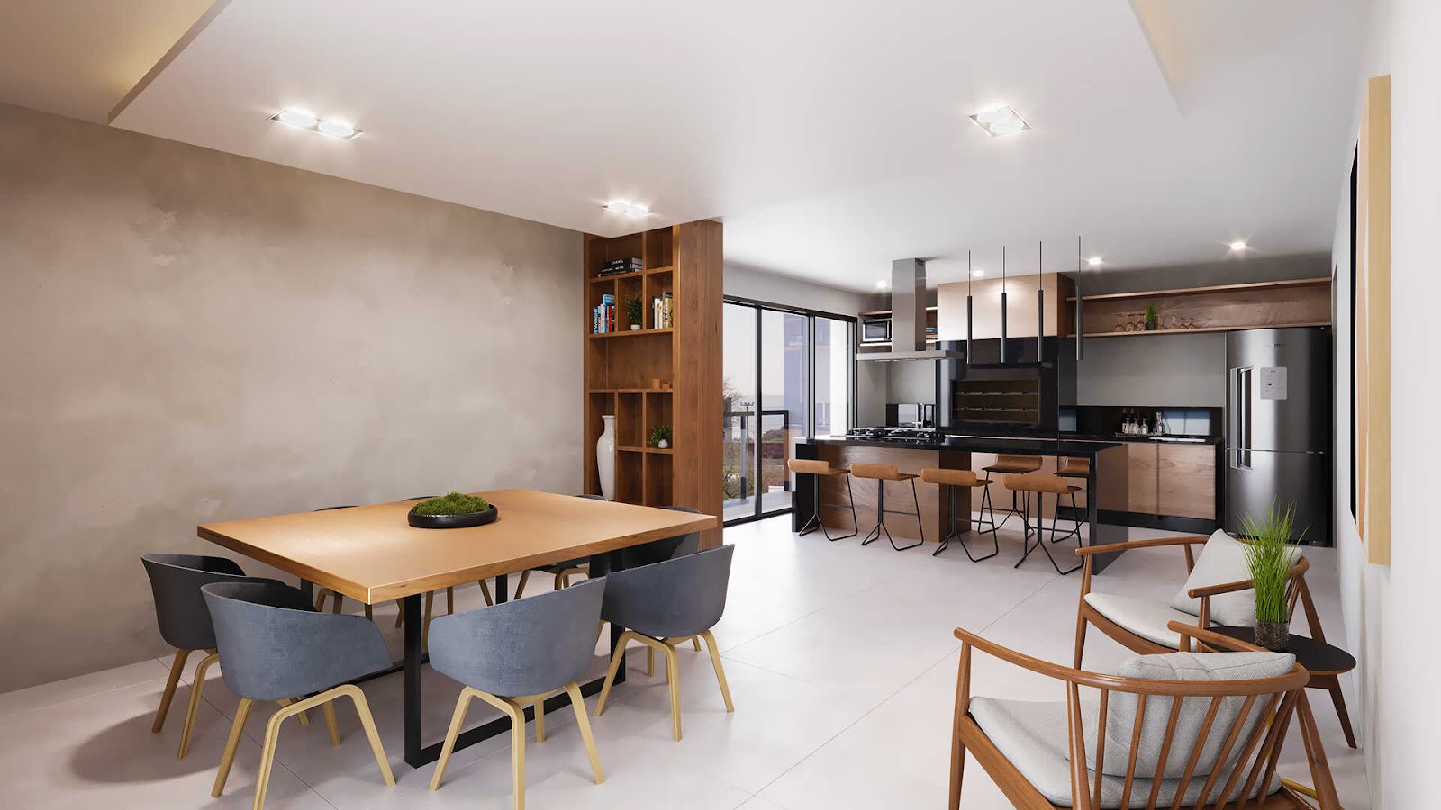 Apartamento moderno e minimalista