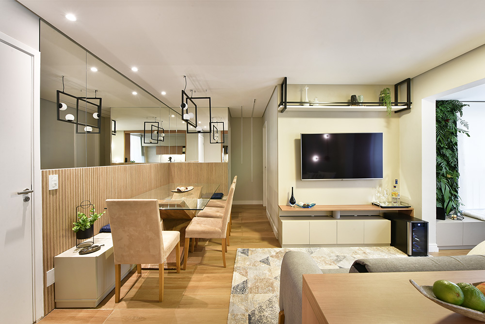 Apartamento moderno com varanda