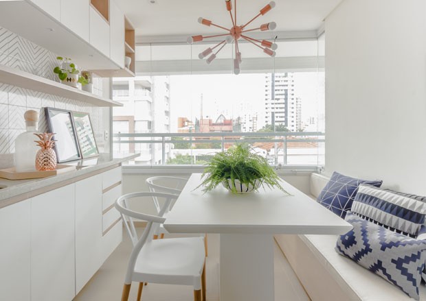 apartamento moderno pequeno com iluminação led