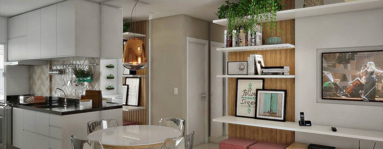 apartamento 40m2 integrado