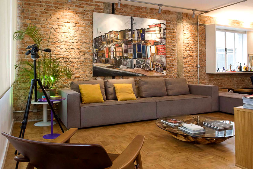 apartamento rústico contemporâneo