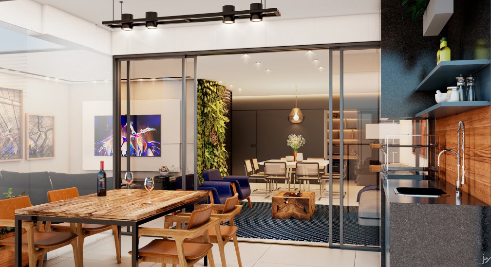 ideias de decoração rústica para sala de apartamento