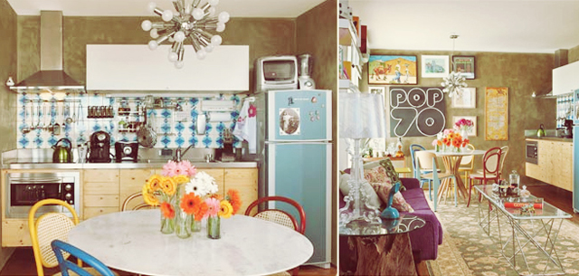 apartamento vintage com quadros antigos