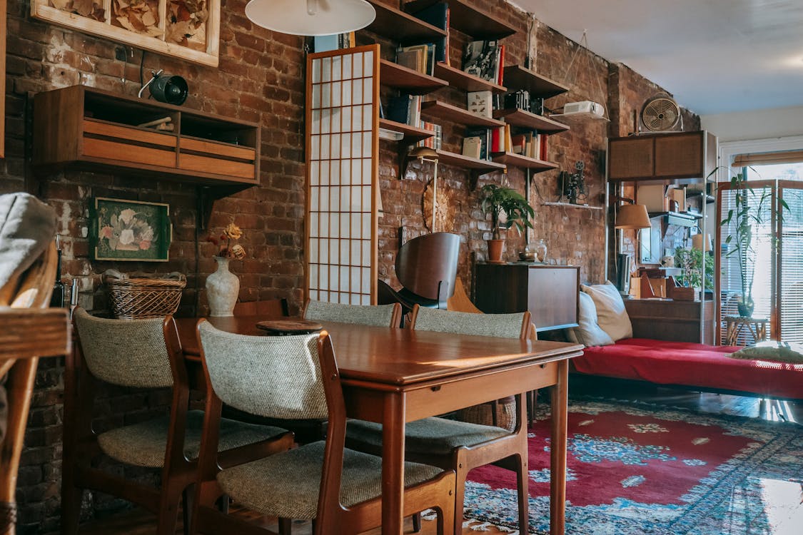 apartamento vintage com tapetes