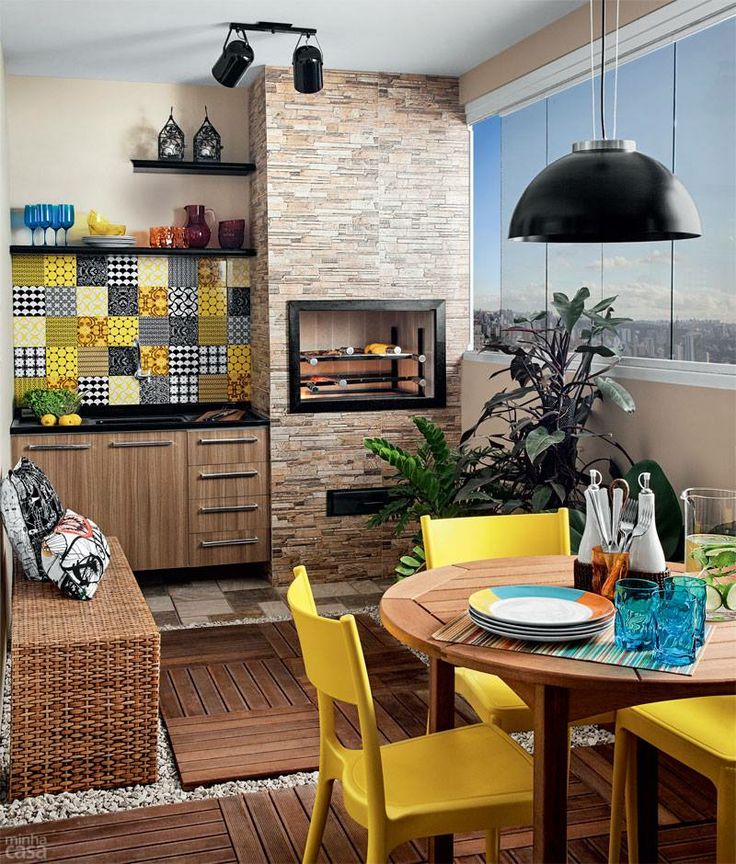 ideias varanda gourmet apartamento