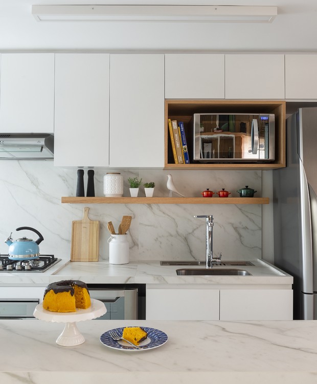 armário de cozinha aéreo para apartamento pequeno