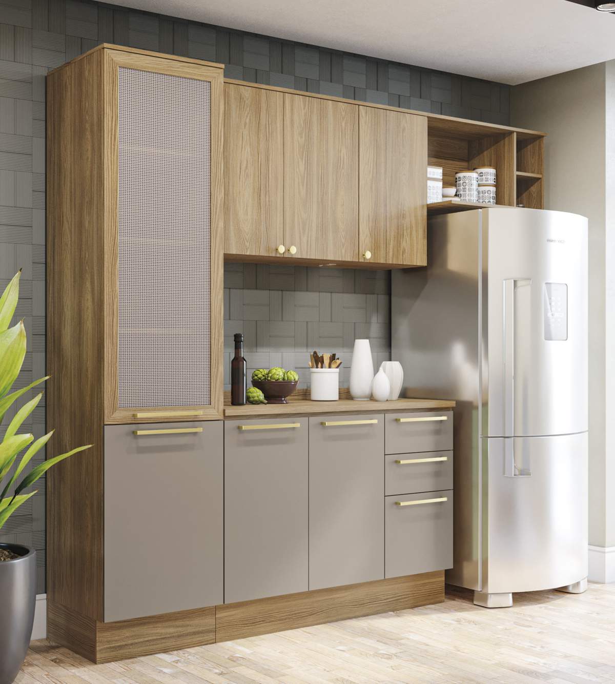 cozinha modulada apartamento pequeno