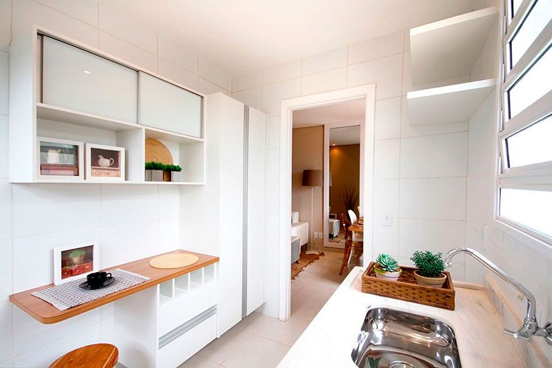 cozinha planejada apartamento pequeno