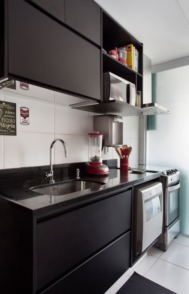 cozinha planejada apartamento pequeno