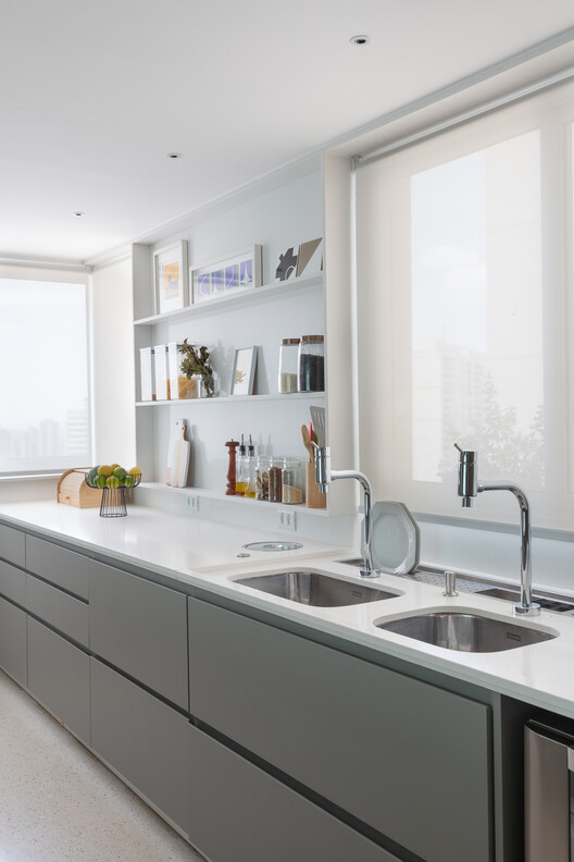 bancada cozinha apartamento conceito aberto