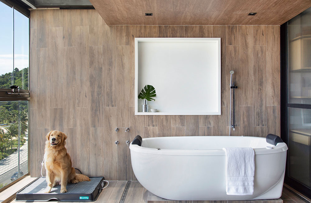 Banheira freestanding para apartamento