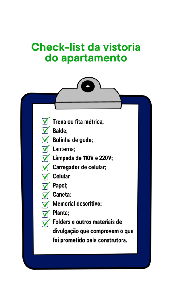 checklist vistoria apartamento aluguel