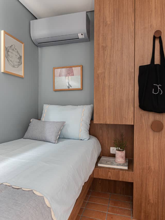 apartamento moderno cores quentes
