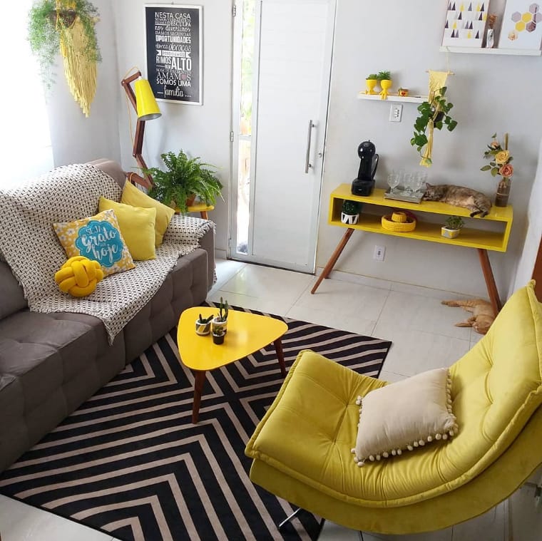cores para sala de estar pequena