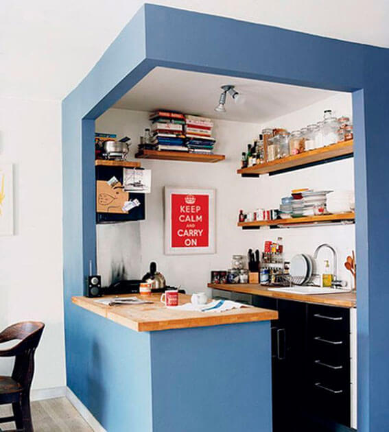bancada cozinha apartamento pequeno