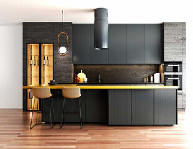 cozinha apartamento moderna planejada