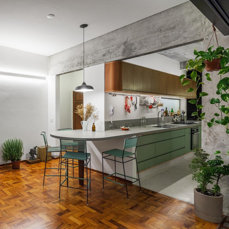 cores para cozinha de apartamento pequeno