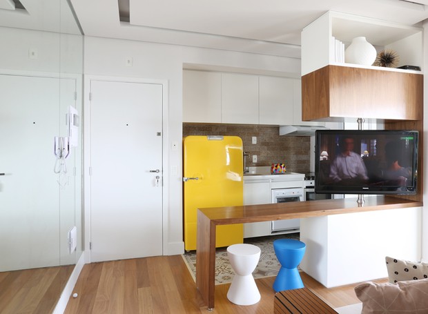 cozinha americana apartamento pequeno