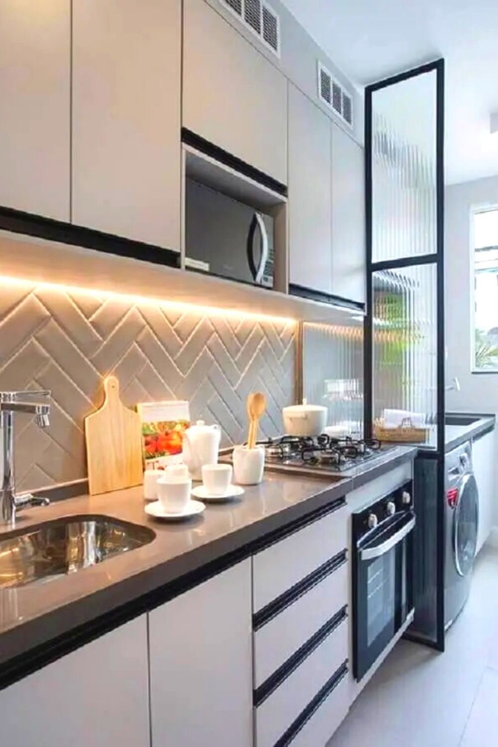 cozinha integrada apartamento pequeno